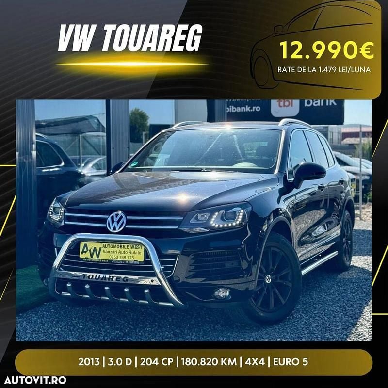 Culoarenegru Utilizat 2013 VW Touareg SUV | 12.990 EUR (Super Preț) - Imagine 1/4