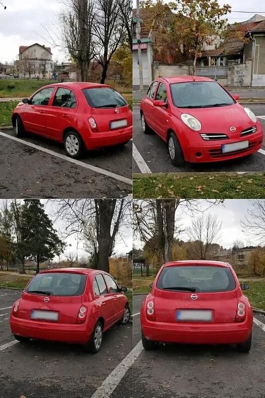Second-hand Nissan Micra 59 CP (43 kW) 2007 Rosu Hatchback