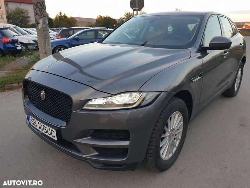 Gri Utilizat 2018 Jaguar F-Pace Portfolio SUV | 17.500 EUR - Imagine 1/4