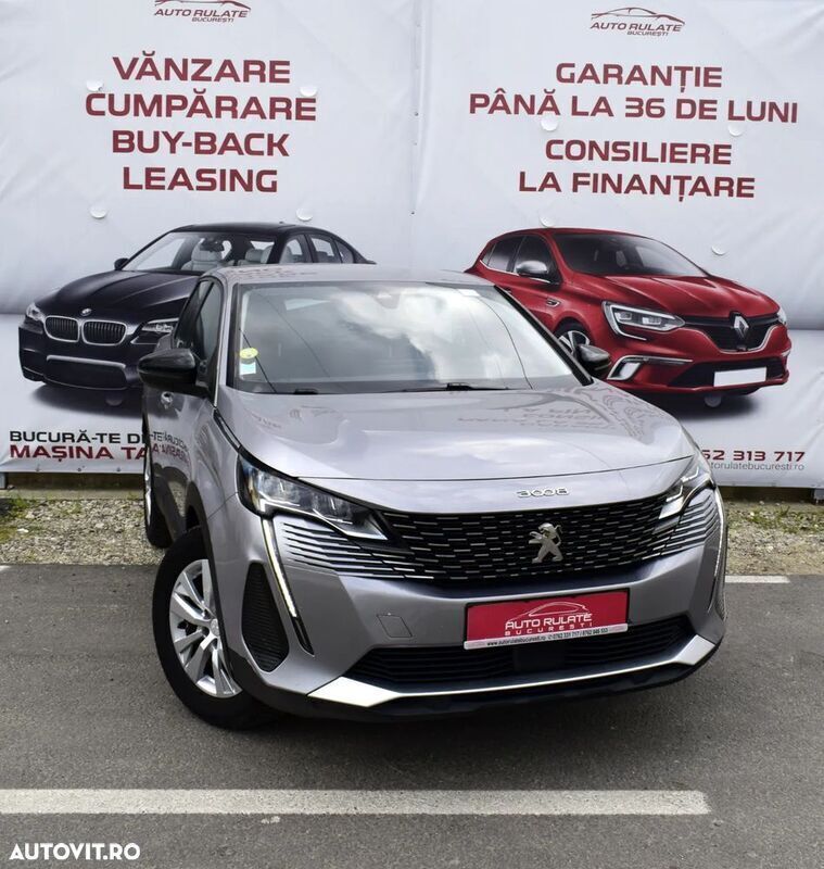 Gri Utilizat 2022 Peugeot 3008 Active SUV | 16.450 EUR (Super Preț) - Imagine 1/4