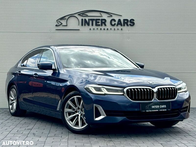 Albastru Utilizat 2021 BMW 520 Berlinǎ | 30.990 EUR (Puțin scump) - Imagine 1/4