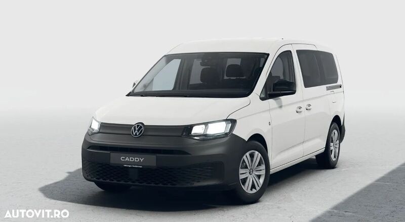 Alb Nouă 2025 VW Caddy Maxi Monovolum | 34.748 EUR - Imagine 1/4