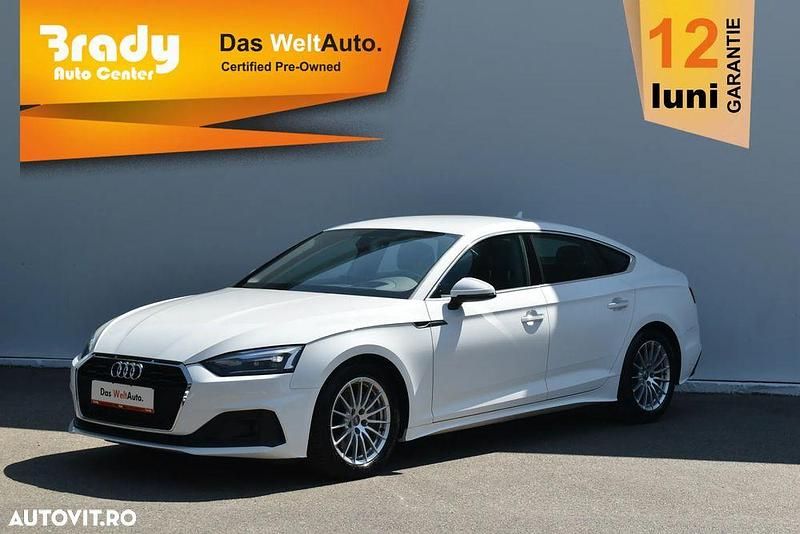 Culoarealb Utilizat 2020 Audi A5 Sportback Sport Hatchback | 28.901 EUR (Puțin scump) - Imagine 1/4