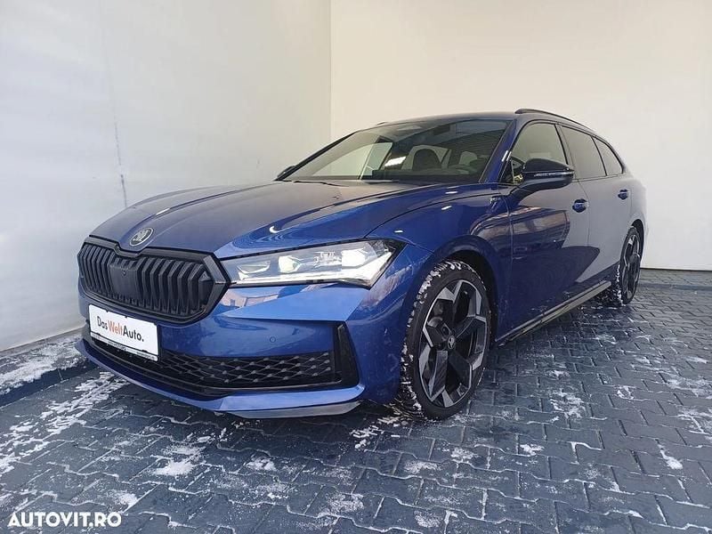 Culoarealbastru Second-hand 2025 Skoda Superb SportLine Break | 53.500 EUR - Imagine 1/4