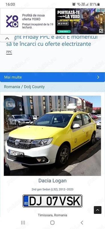 Utilizat 2018 Dacia Logan Berlinǎ | 6.800 EUR (Preț bun) - Imagine 1/4