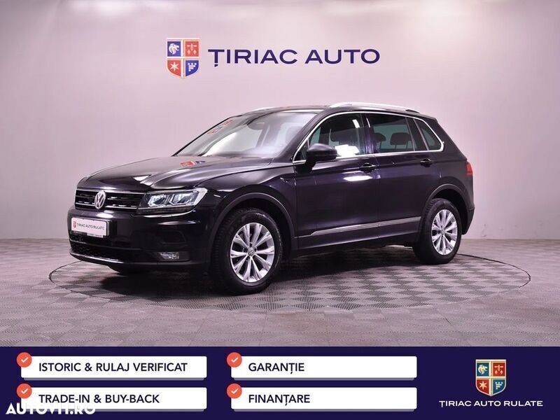 Negru Utilizat 2018 VW Tiguan Highline SUV | 18.300 EUR (Preț bun) - Imagine 1/4