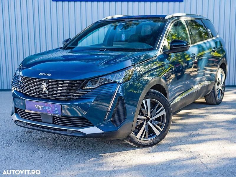 Culoarealbastru Utilizat 2023 Peugeot 5008 Allure Monovolum | 21.990 EUR (Preț OK) - Imagine 1/4