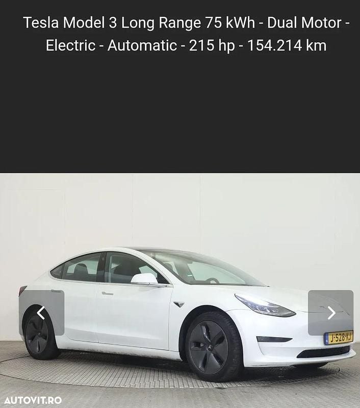 Culoarealb Utilizat 2020 Tesla Model 3 Berlinǎ | 23.999 EUR (Preț OK) - Imagine 1/4