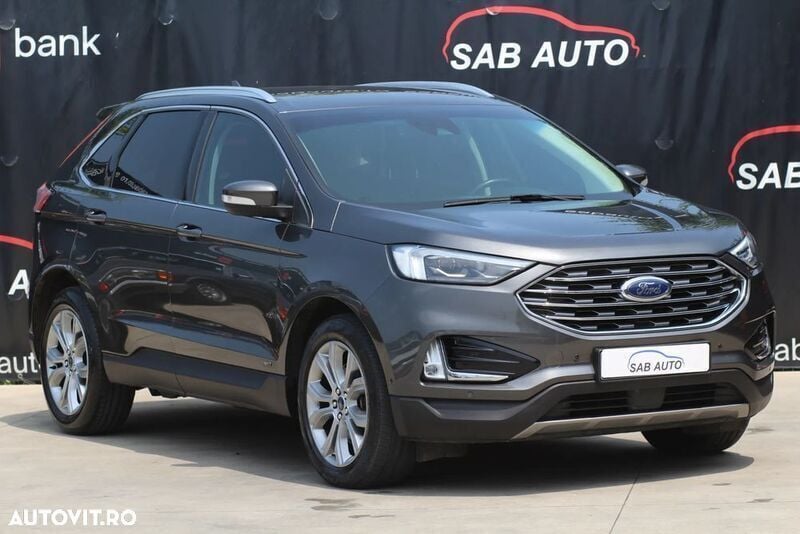 Gri Utilizat 2019 Ford Edge Titanium SUV | 21.999 EUR - Imagine 1/4