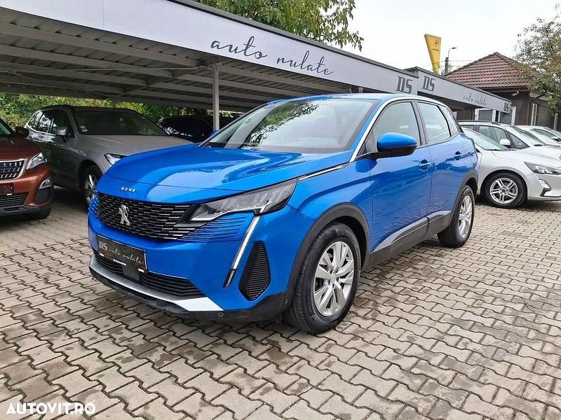 Culoarealbastru Utilizat 2021 Peugeot 3008 Active SUV | 17.989 EUR (Preț OK) - Imagine 1/4