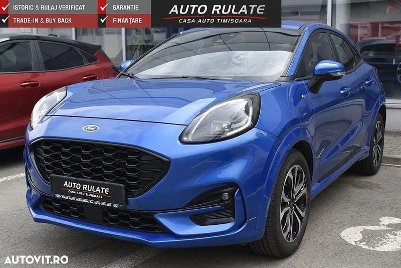 Culoarealbastru Utilizat 2022 Ford Puma ST-Line SUV | 18.000 EUR (Preț OK) - Imagine 1/4