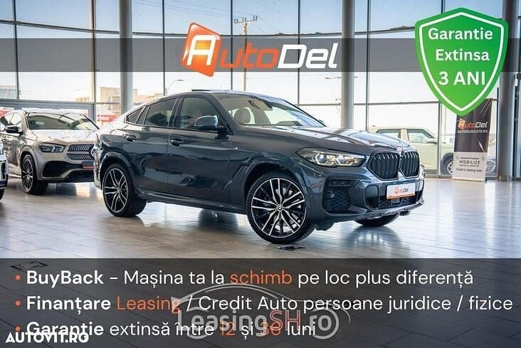 Gri Utilizat 2022 BMW X6 SUV | 61.008 EUR (Super Preț) - Imagine 1/4