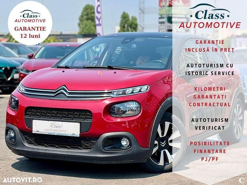 Rosu Utilizat 2019 Citroën C3 Hatchback | 8.990 EUR (Preț OK) - Imagine 1/4