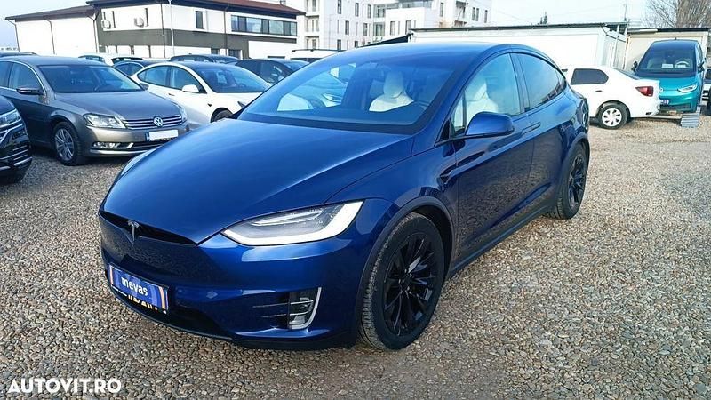 Second-hand Tesla Model X 420 kW (572 CP) 2019 Albastru SUV