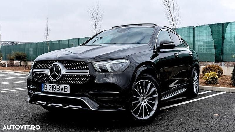 Culoarenegru Utilizat 2020 Mercedes GLE350 AMG line Coupe | 62.900 EUR (Puțin scump) - Imagine 1/4