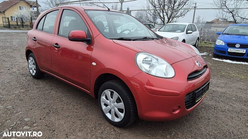 Second-hand Nissan Micra Visia 80 CP (58 kW) 2011 Rosu Hatchback