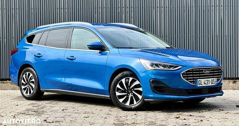 Culoarealbastru Utilizat 2023 Ford Focus Titanium Break | 11.490 EUR (Preț bun) - Imagine 1/4