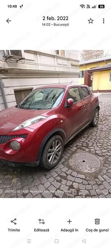 Second-hand Nissan Juke Acenta 117 CP (86 kW) 2010 Rosu SUV
