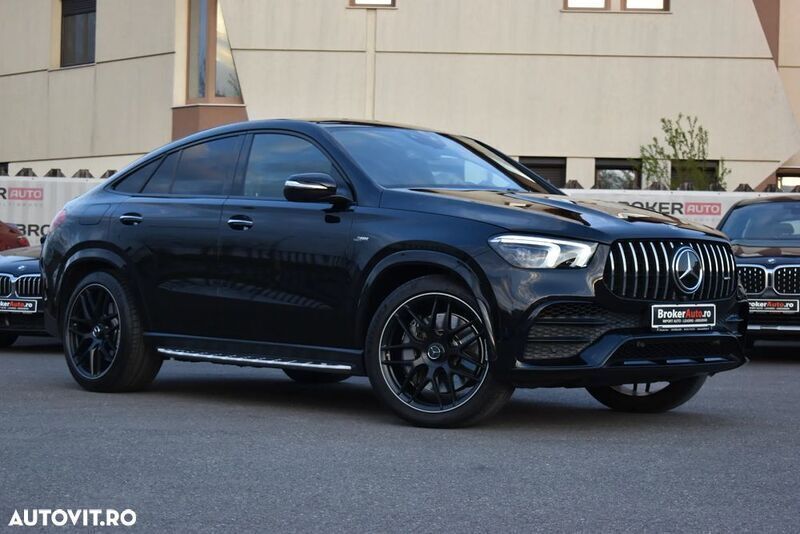 Negru Utilizat 2022 Mercedes GLE53 AMG AMG Coupe | 75.982 EUR - Imagine 1/4