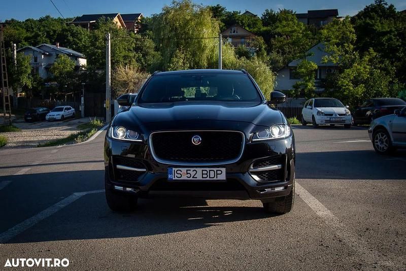 Negru Utilizat 2017 Jaguar F-Pace R-Sport SUV | 18.500 EUR (Preț OK) - Imagine 1/4