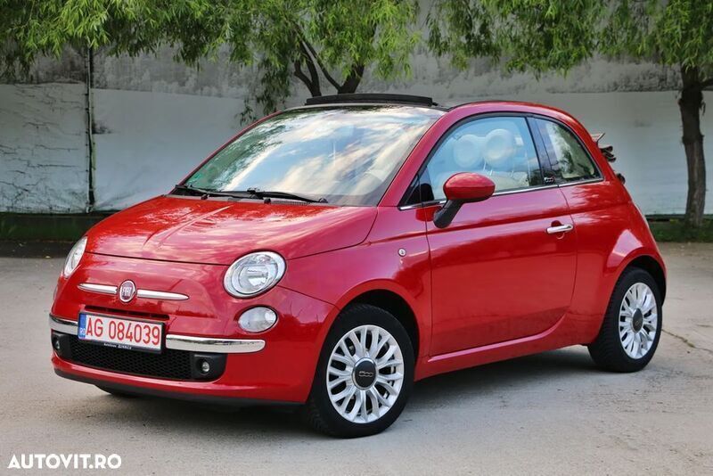 Rosu Utilizat 2014 Fiat 500 Cabrio | 6.599 EUR (Preț bun) - Imagine 1/4