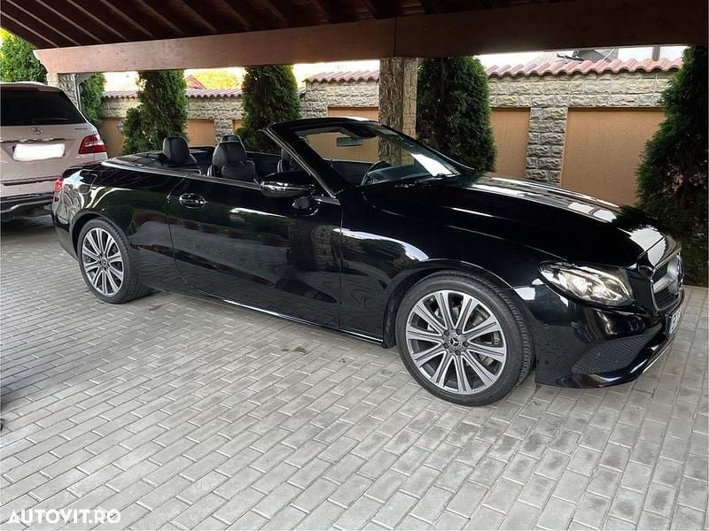 Second-hand Mercedes E200 184 CP (135 kW) 2018 Culoarenegru Cabrio