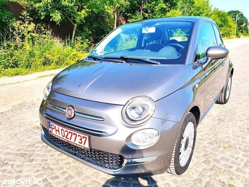 Gri Utilizat 2017 Fiat 500 Lounge Hatchback | 5.999 EUR (Preț bun) - Imagine 1/4