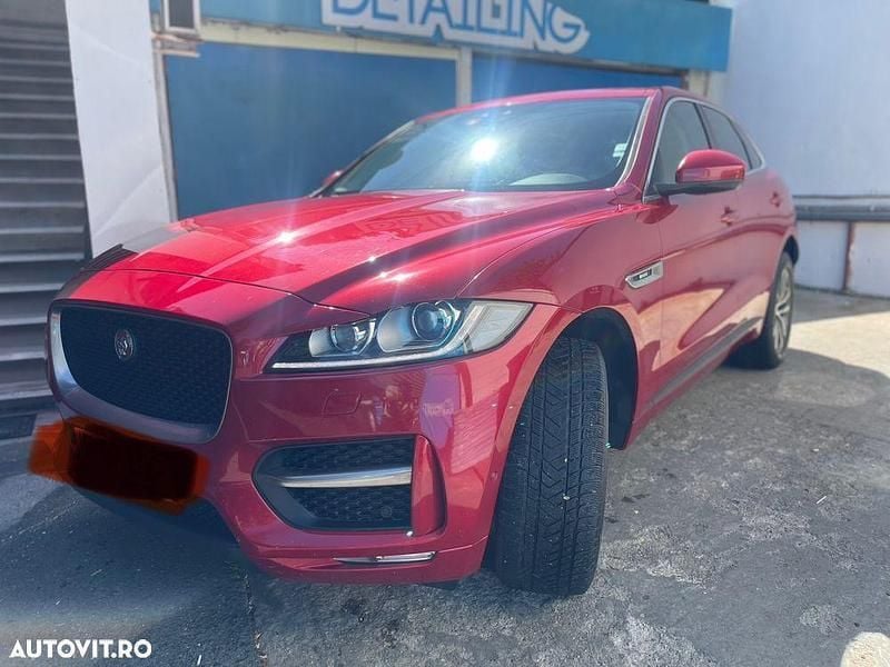 Rosu Utilizat 2017 Jaguar F-Pace R-Sport SUV | 18.700 EUR (Puțin scump) - Imagine 1/4