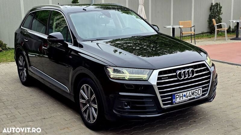 Negru Utilizat 2018 Audi Q7 SUV | 29.899 EUR (Super Preț) - Imagine 1/4