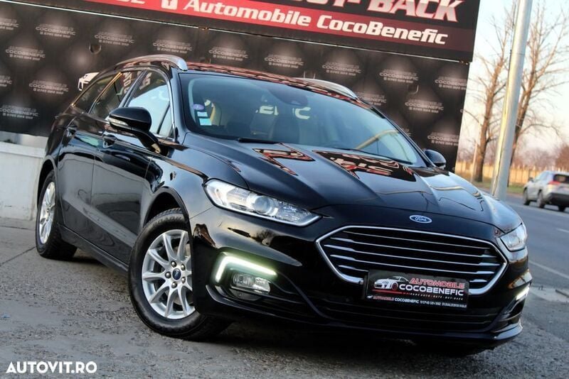 Negru Utilizat 2019 Ford Mondeo Titanium Break | 10.698 EUR (Super Preț) - Imagine 1/4