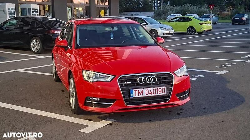 Rosu Utilizat 2014 Audi A3 Sportback S-Line Hatchback | 9.450 EUR (Preț OK) - Imagine 1/4