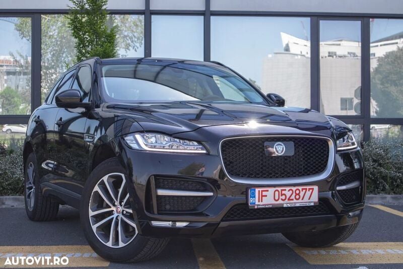 Negru Utilizat 2017 Jaguar F-Pace R-Sport SUV | 17.500 EUR - Imagine 1/4