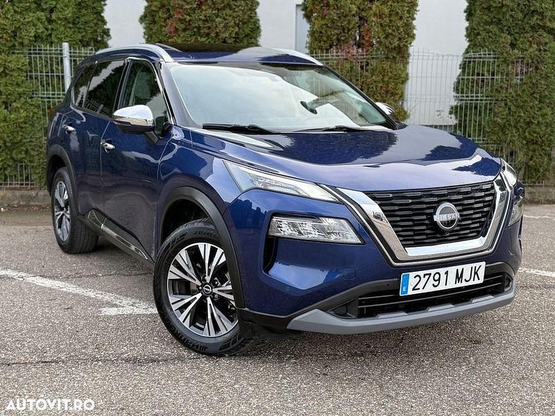 Culoarealbastru Utilizat 2023 Nissan X-Trail Tekna SUV | 25.999 EUR (Preț bun) - Imagine 1/4