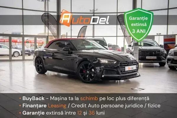 Negru Utilizat 2018 Audi A5 Cabriolet Cabrio | 26.499 EUR - Imagine 1/4