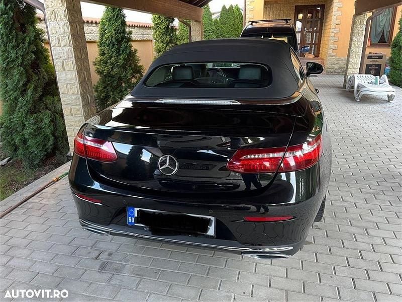 Second-hand Mercedes E200 184 CP (135 kW) 2018 Culoarenegru Cabrio