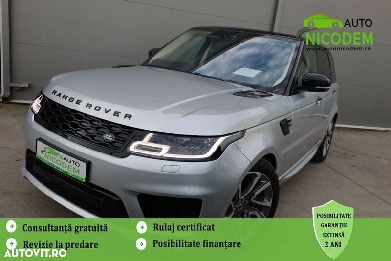 Argint Utilizat 2019 Land Rover Range Rover Sport SUV | 43.990 EUR (Puțin scump) - Imagine 1/4