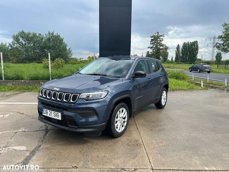 Albastru Utilizat 2022 Jeep Compass Longitude SUV | 25.275 EUR - Imagine 1/4
