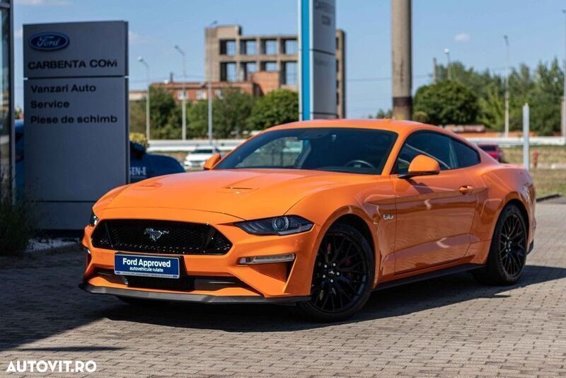 Portocaliu Utilizat 2021 Ford Mustang GT Coupe | 43.950 EUR - Imagine 1/4