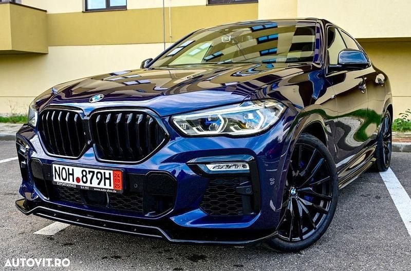 Culoarealbastru Utilizat 2021 BMW X6 M Performance SUV | 57.500 EUR (Super Preț) - Imagine 1/4