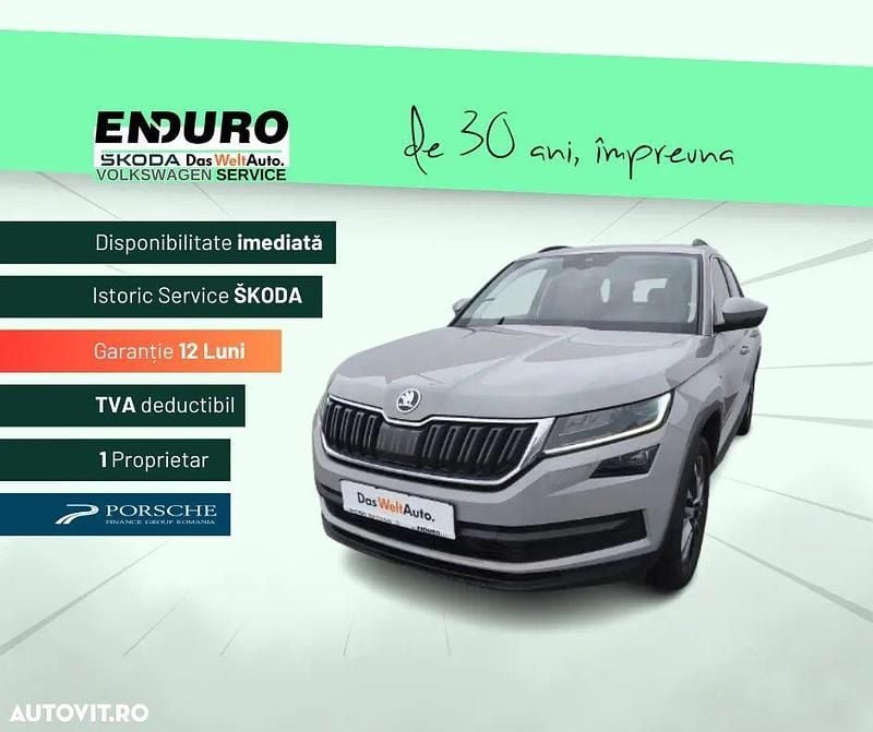 Gri Utilizat 2021 Skoda Kodiaq Drive SUV | 27.784 EUR (Preț bun) - Imagine 1/4