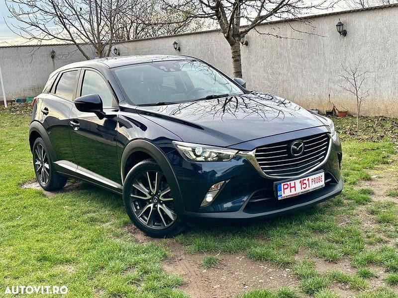 Second-hand Mazda CX-3 Exclusive-Line 105 CP (77 kW) 2015 Culoarealbastru SUV