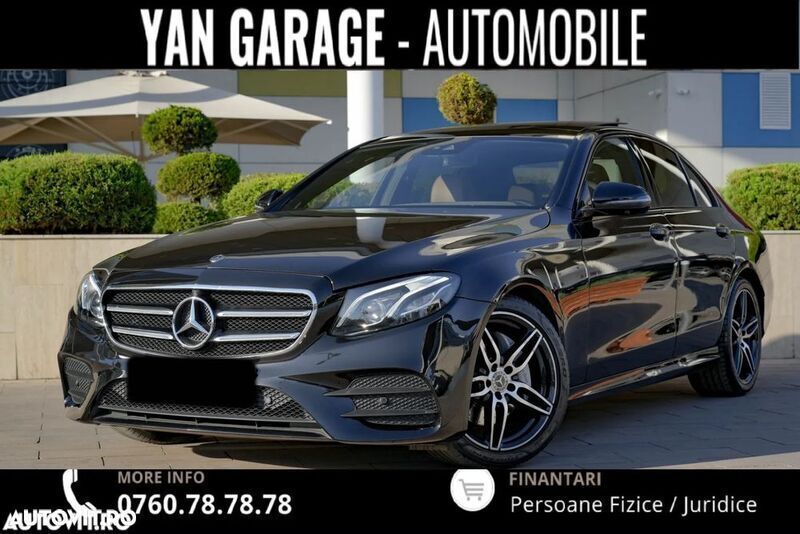 Negru Utilizat 2017 Mercedes E220 AMG line Berlinǎ | 23.980 EUR (Preț OK) - Imagine 1/4