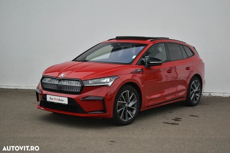 Rosu Utilizat 2023 Skoda Enyaq iV SUV | 39.900 EUR (Puțin scump) - Imagine 1/4