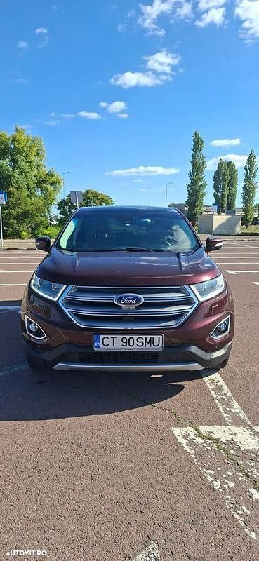 Culoaremaro Utilizat 2018 Ford Edge Titanium SUV | 16.850 EUR (Preț bun) - Imagine 1/4