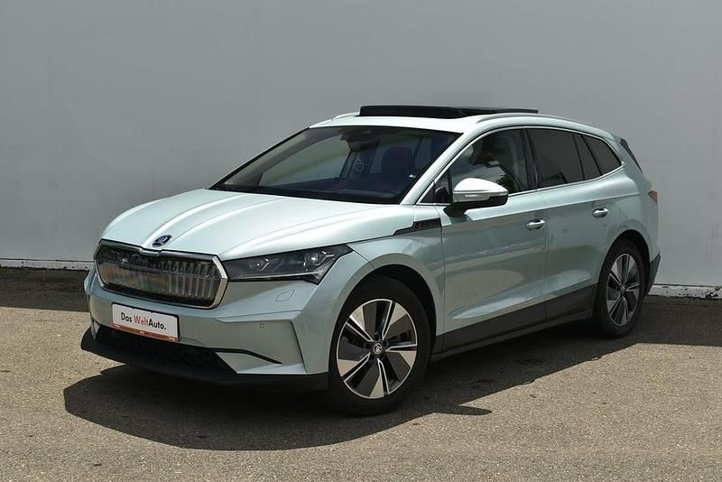 Gri mediu normal Utilizat 2022 Skoda Enyaq iV SUV | 36.600 EUR (Puțin scump) - Imagine 1/4