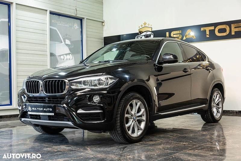 Negru Utilizat 2014 BMW X6 SUV | 23.500 EUR (Preț OK) - Imagine 1/4