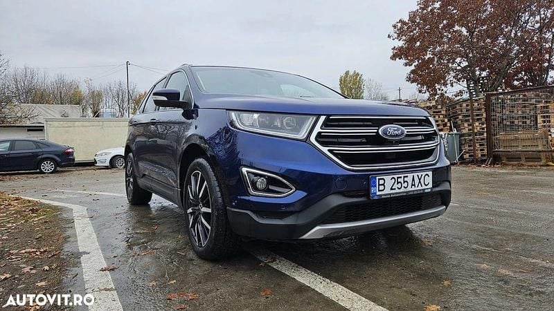 Culoarealbastru Utilizat 2016 Ford Edge Titanium SUV | 12.500 EUR (Super Preț) - Imagine 1/4