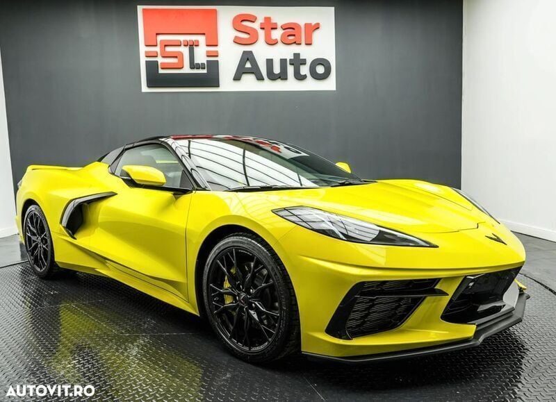 Nouă Chevrolet Corvette 495 CP (364 kW) 2025 Galbeuriu Cabrio