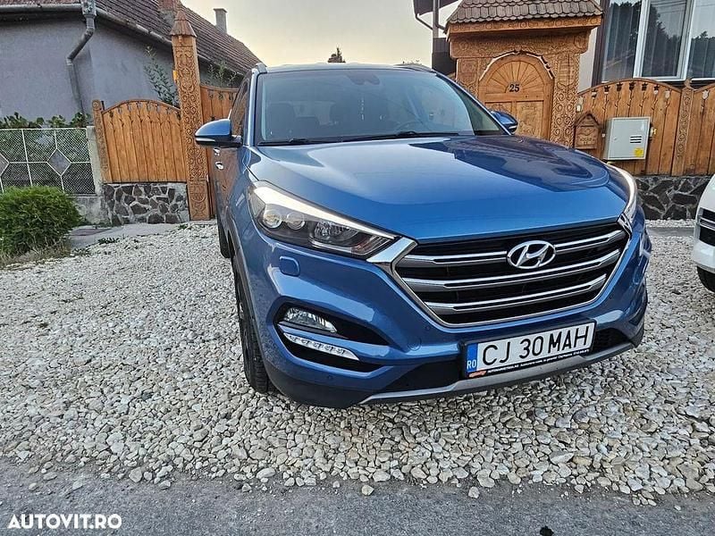 Culoarealbastru Utilizat 2017 Hyundai Tucson Premium SUV | 14.990 EUR (Preț bun) - Imagine 1/4