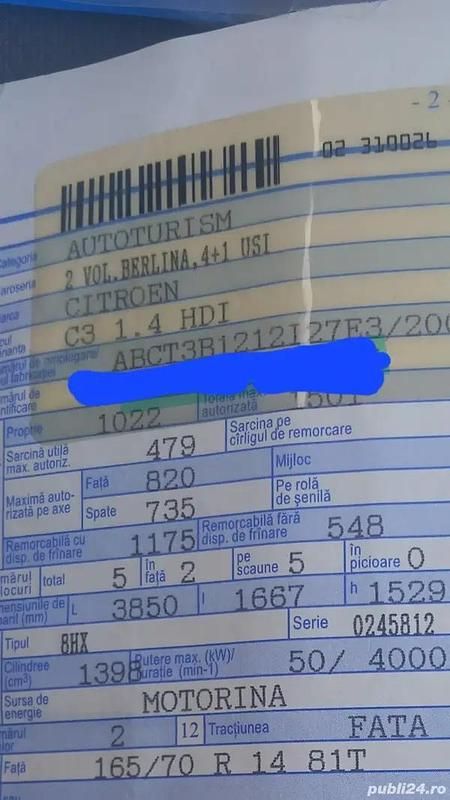Utilizat 2002 Citroën C3 Hatchback | 3.500 EUR - Imagine 1/4
